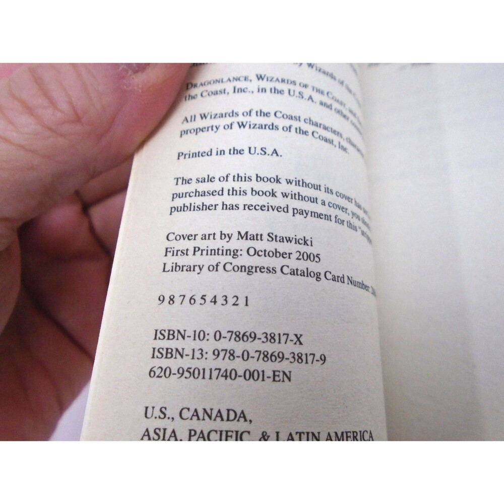 Dragonlance Elven Exiles #1 Sanctuary by Paul Thompson & Tonya Cook 1st printing - Picture 4 of 4